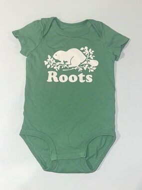EUC Roots Baby Forest Green Onsie Organic Cotton Bodysuit
Size 3-6 Months